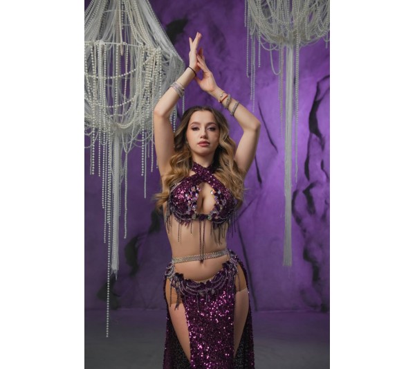 Professional bellydance costume (classic 414 a-available)